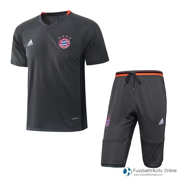 Bayern München Training Shirts Set Komplett 2017-18 Grau Fussballtrikots Günstig